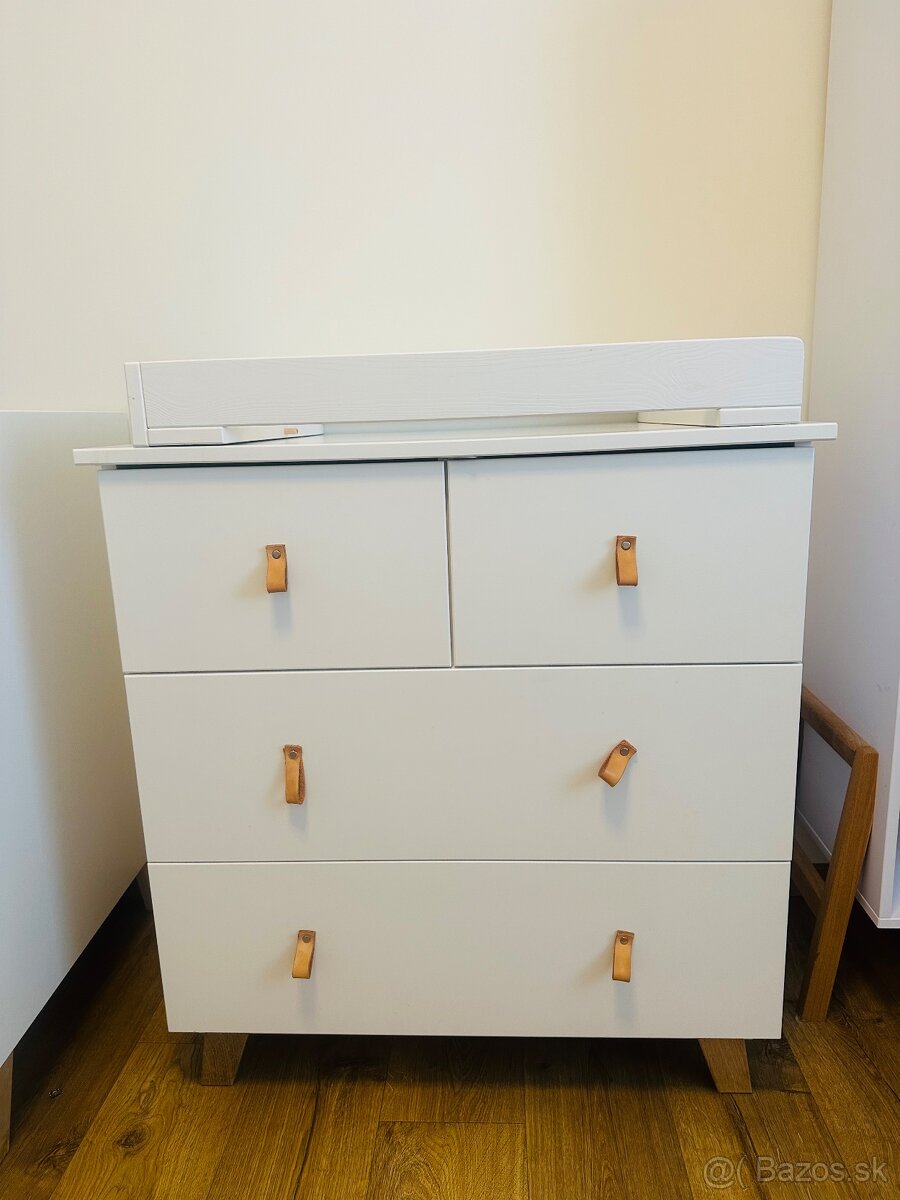 Detský nábytok – postieľka, komoda s prebaľovacím pultom, sk - 3