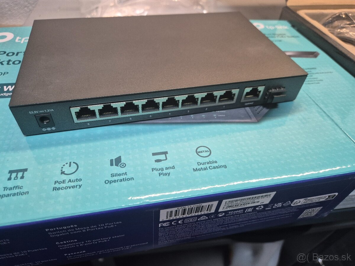 TP-Link 10-Port Gigabit Desktop PoE+ Switch - 3