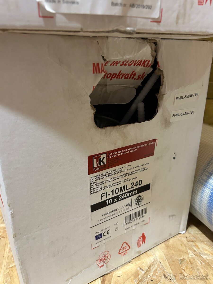 Hmozdiny , sieťka , styrodour ,okapove lišty ,nopova fólia - 3