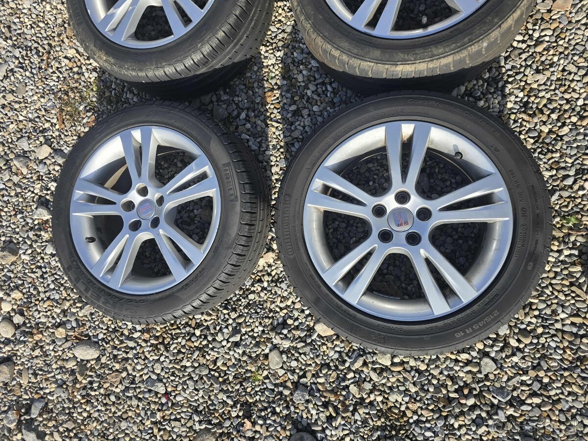 Predám elektróny Seat 5x100 R16 - 3