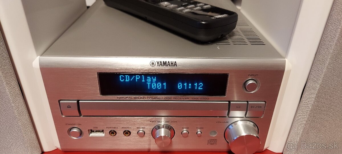 Predám mini systém Yamaha PianoCraft CRXE320 White - 3