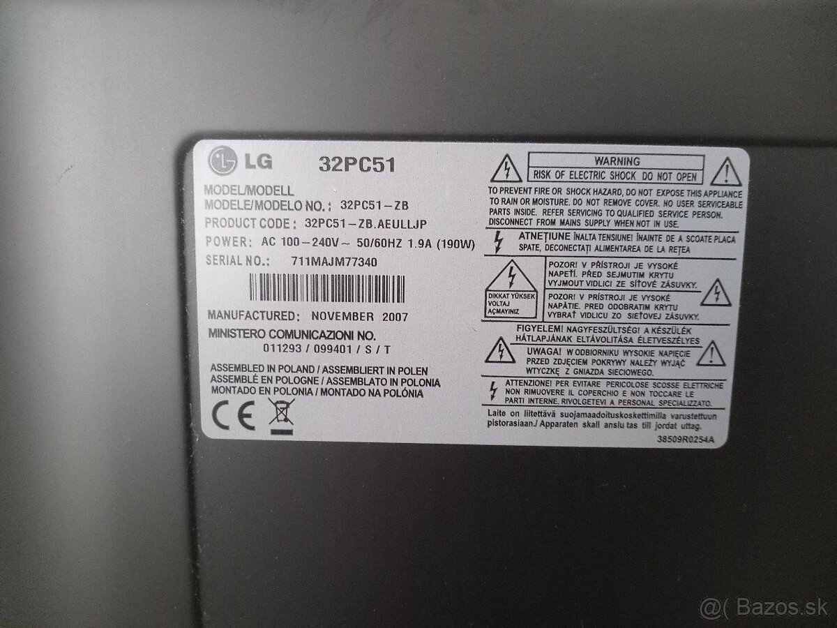 Predám televízor LG - 3