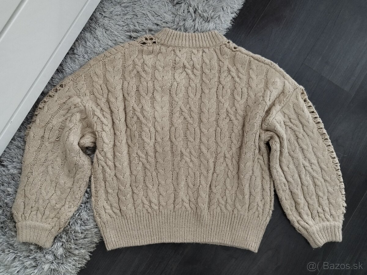 Béžový sveter Pull&Bear M/38 - 3
