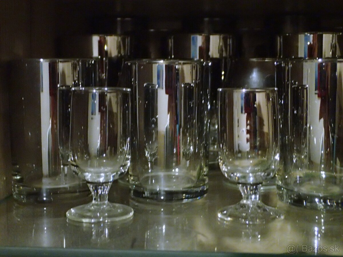 Dýmové sklo sada pohárov 34ks - 3