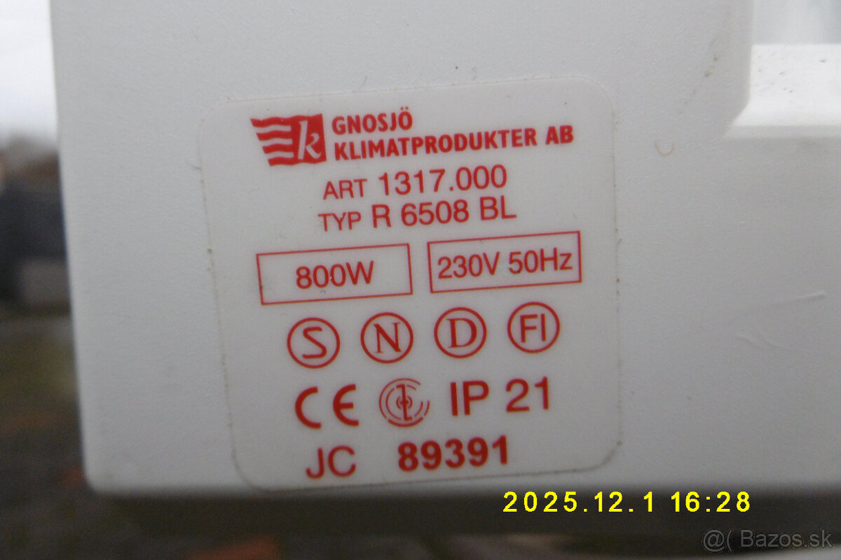 Predám elektrické olejové radiátory. - 3