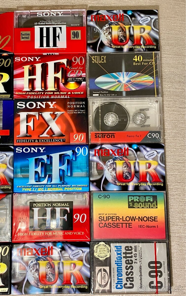 Predám audio kazety nové zabalené 24 ks mix - 3
