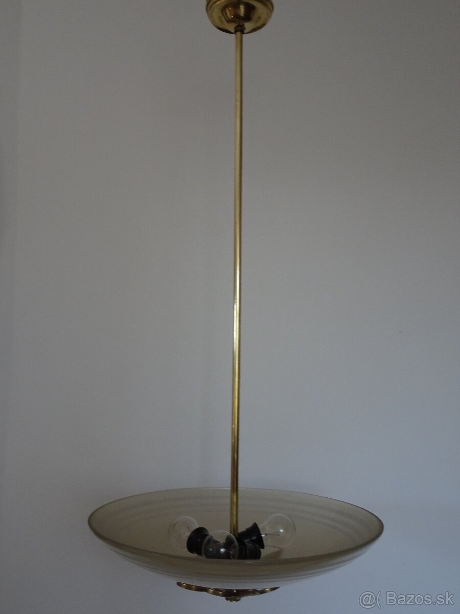 Starožitný mosadzný luster - 3