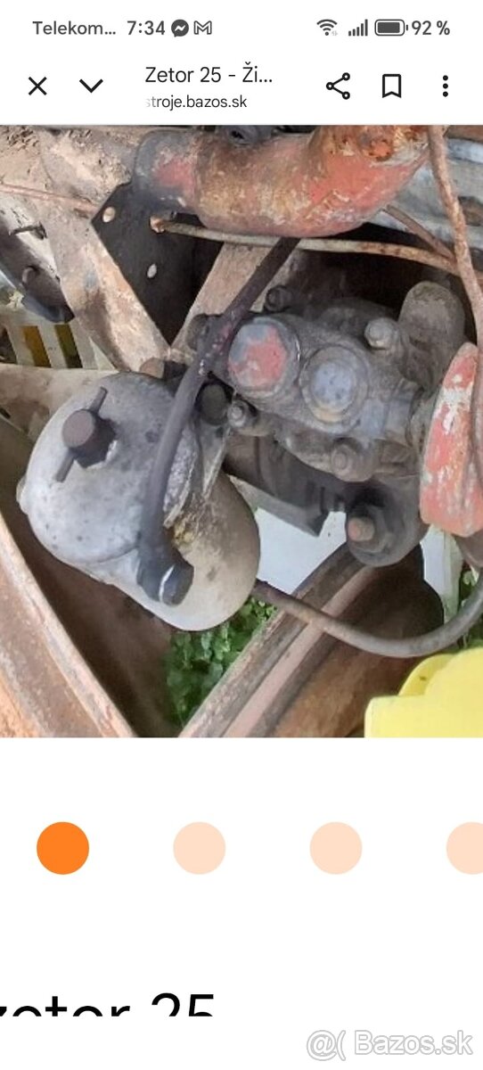 Diely zetor 25 - 3