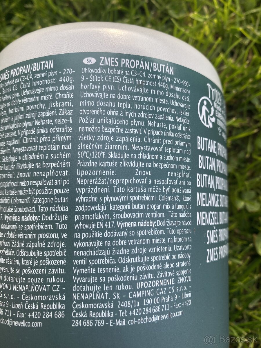 plynova kartuša Coleman C500 , 440g plynu - 3