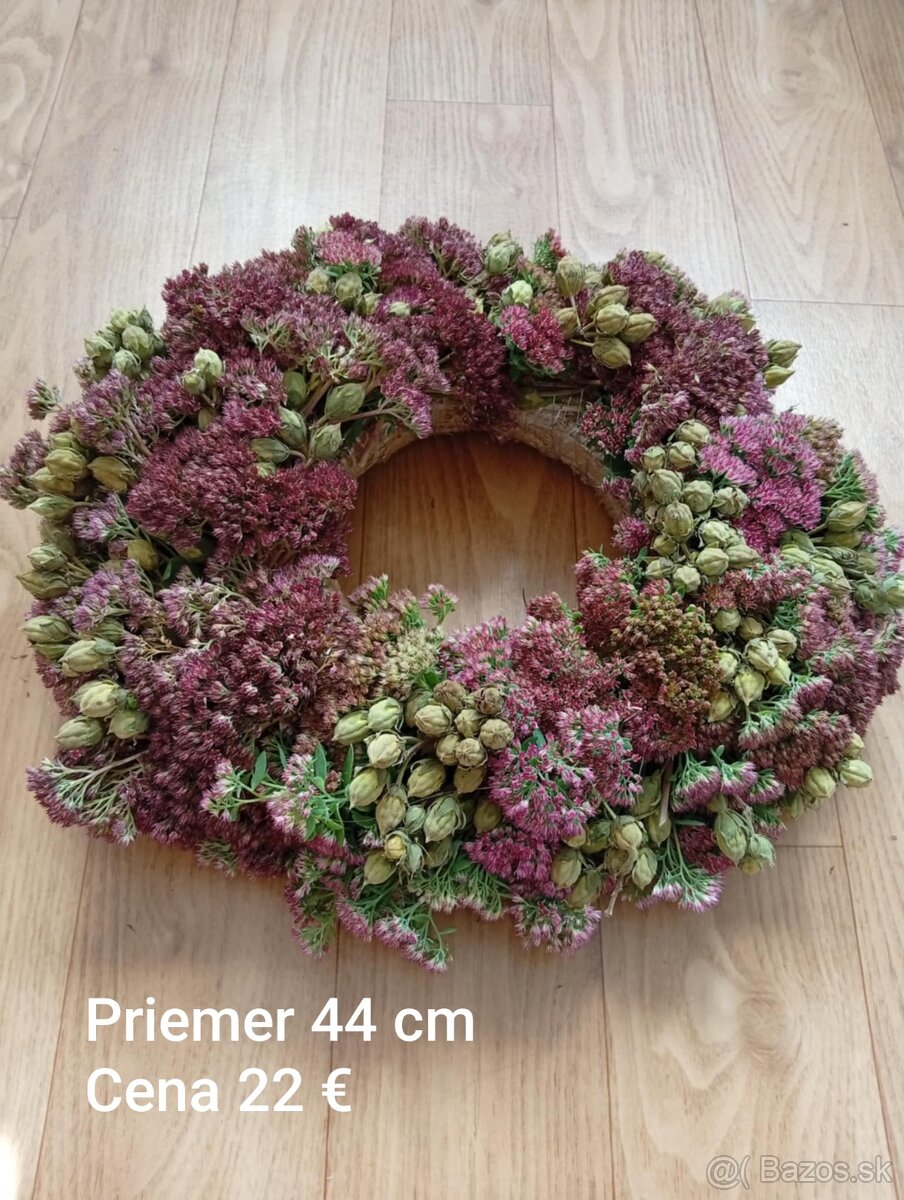 Vence zo sušených kvetov 🌸🌺 - 3