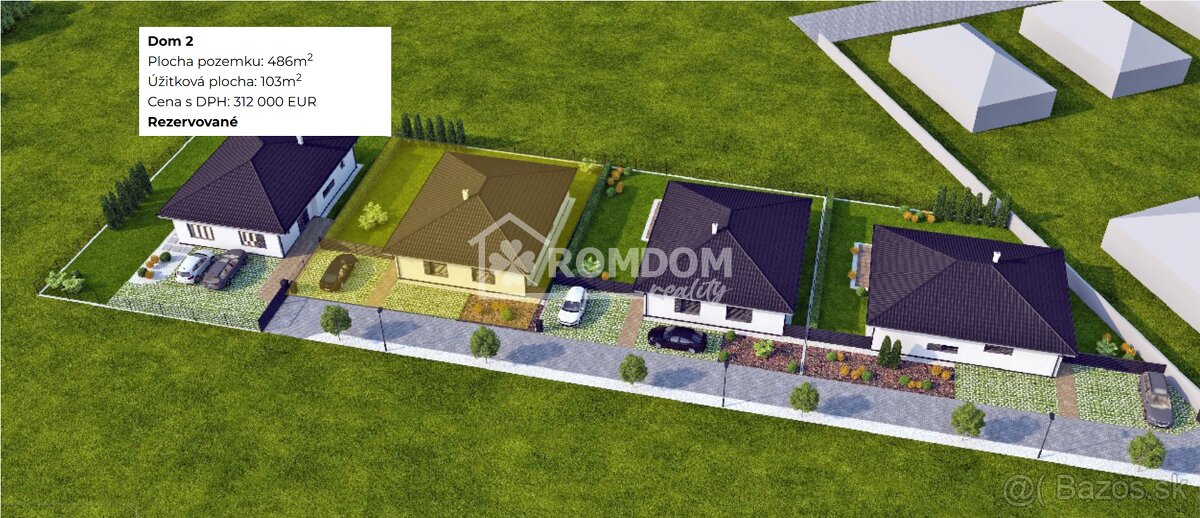 PREDAJ murovaný 4-izbový bungalov (dom 2), Láb, okr. Malacky - 3