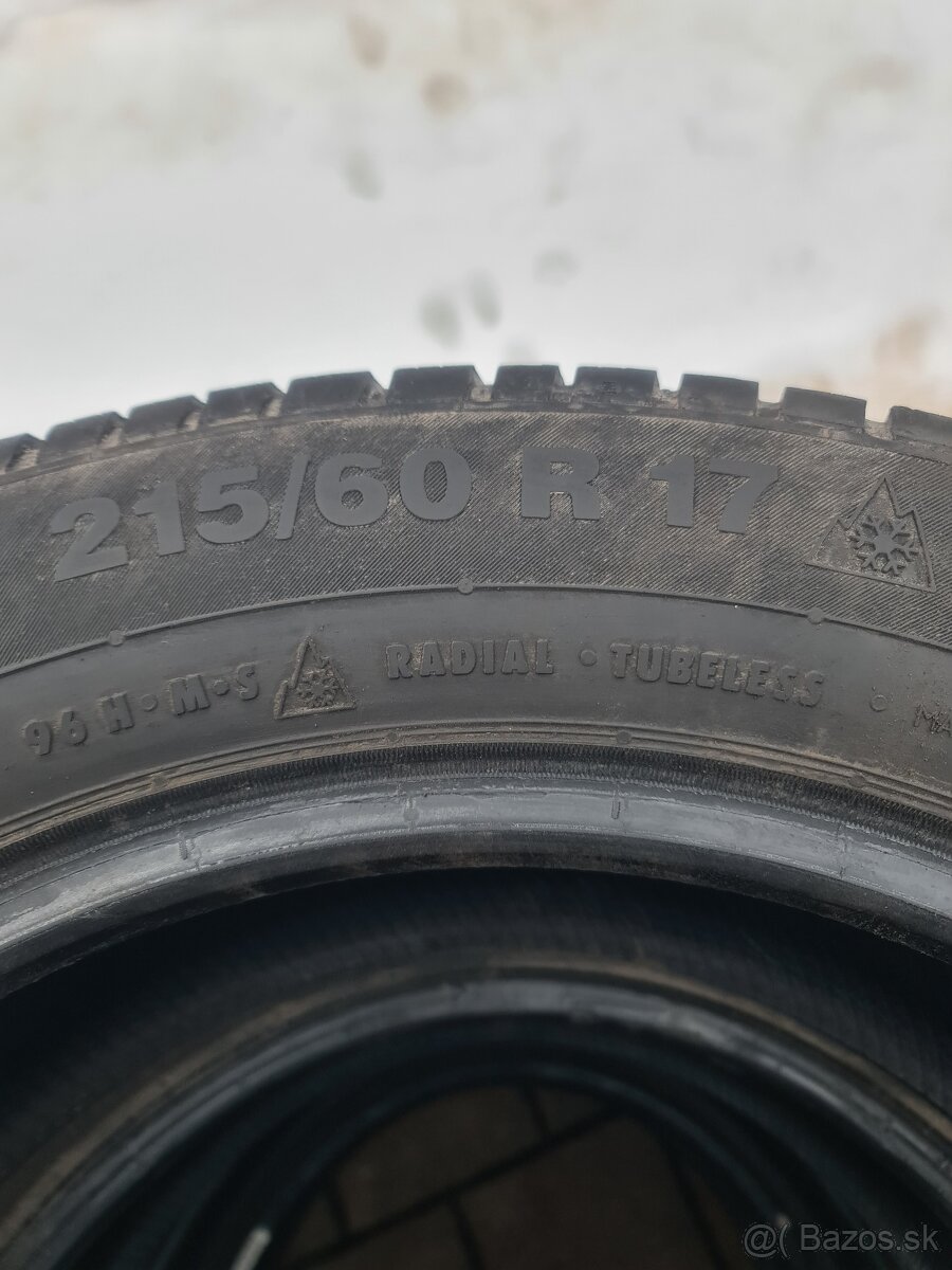 Continental 215x60r17 zimné. - 3