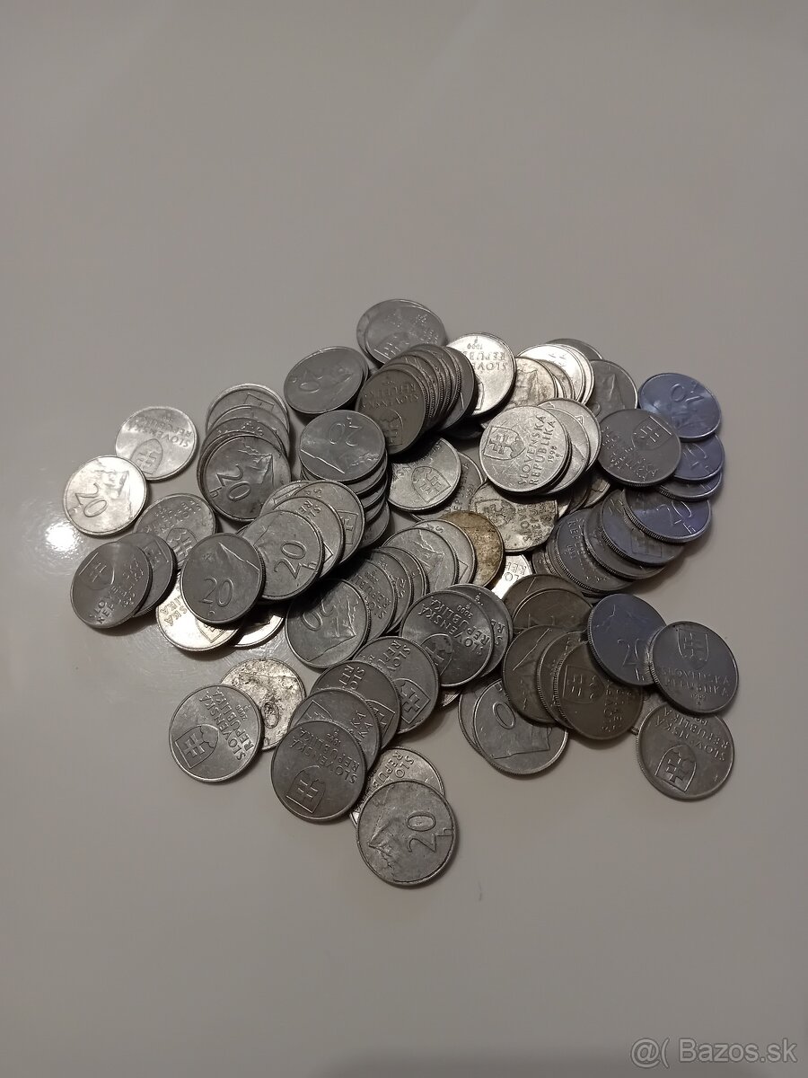 Minca 10 a 20 halier Slovenska republika - 3
