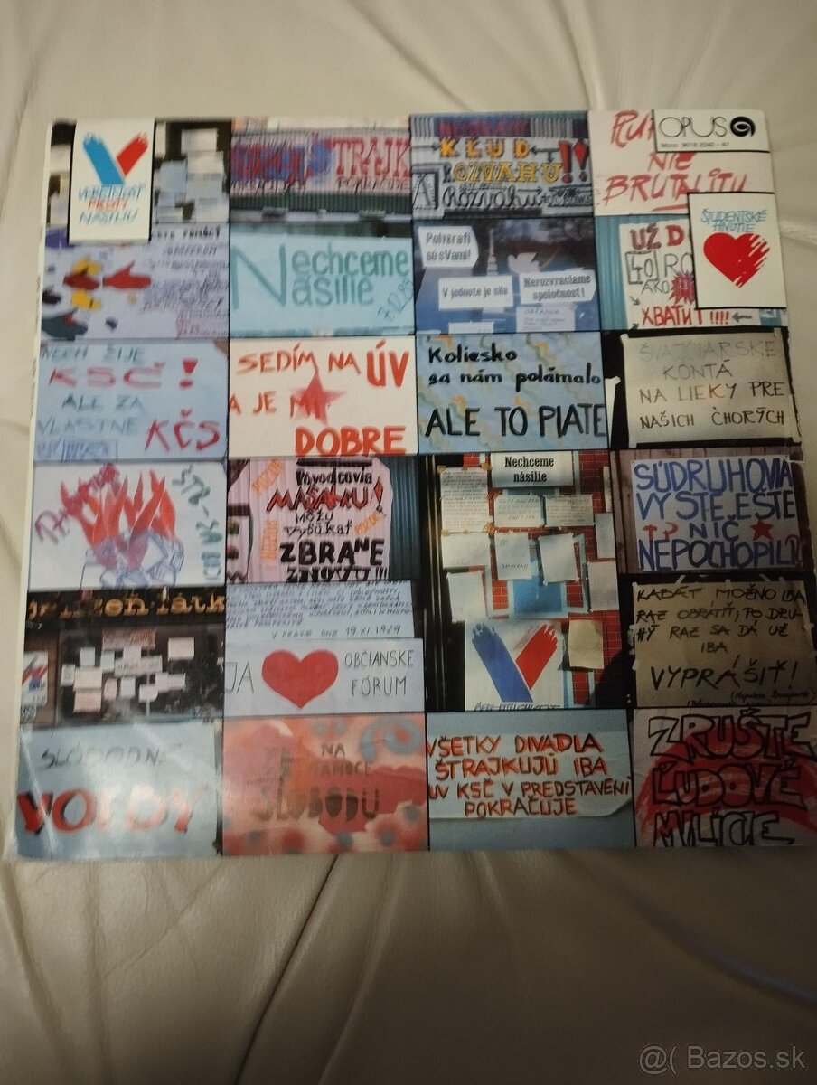 Gramofónové platne dvoj album Nežná revolúcia 1989 - 3