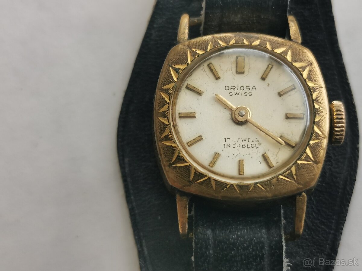 ORIOSA, swiss vintage hodinky, - funkčné - 3
