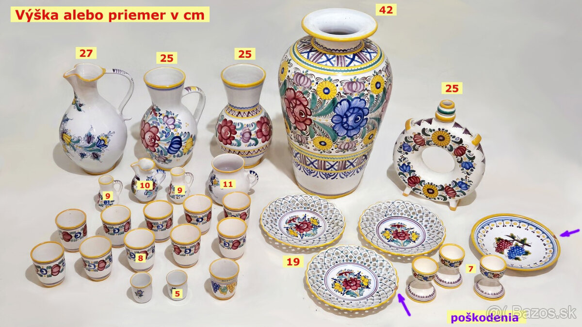 Modranská keramika farebná - 3