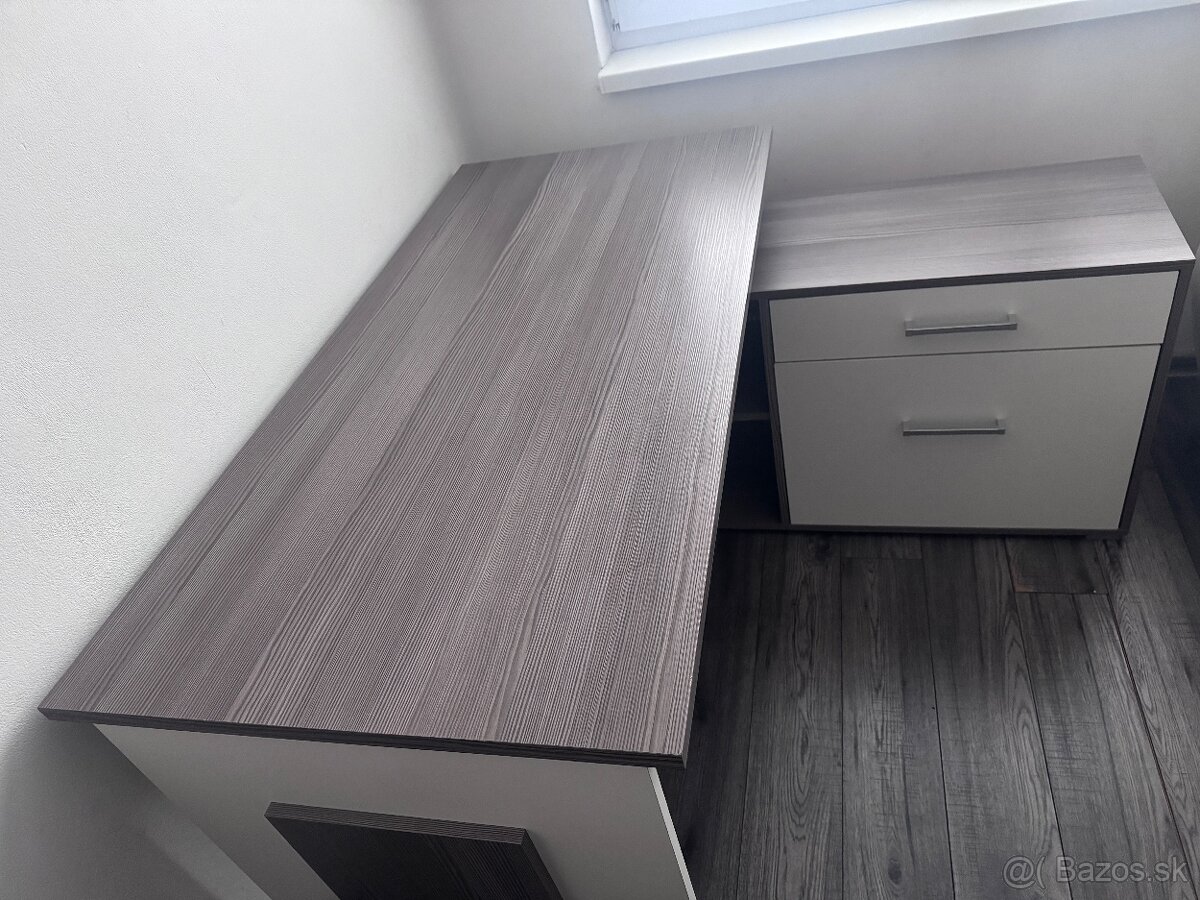 Písací stôl s komodou - 3