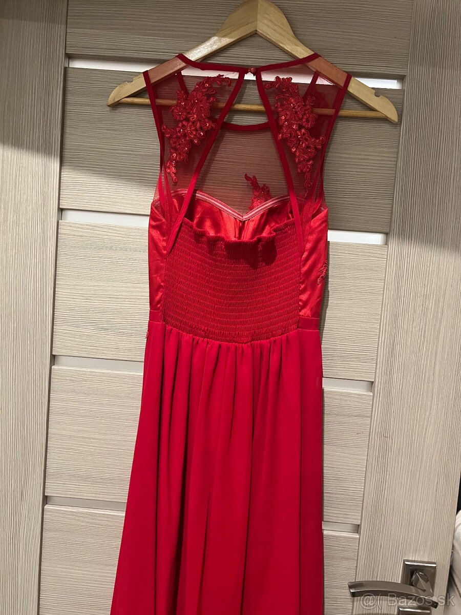 Červené spoločenské šaty Eva & Lola - 3