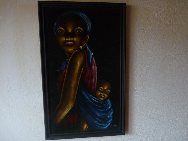 africké ľudové umenie – obrazy 1 - 3