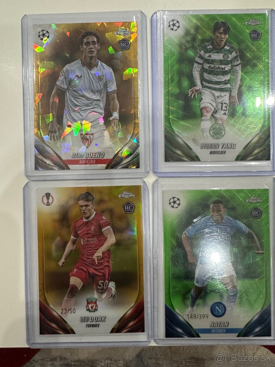 RC FUTBALOVÉ KARTY TOPPS CHROME KARTIČKY ZBERATEĽSKÉ - 3