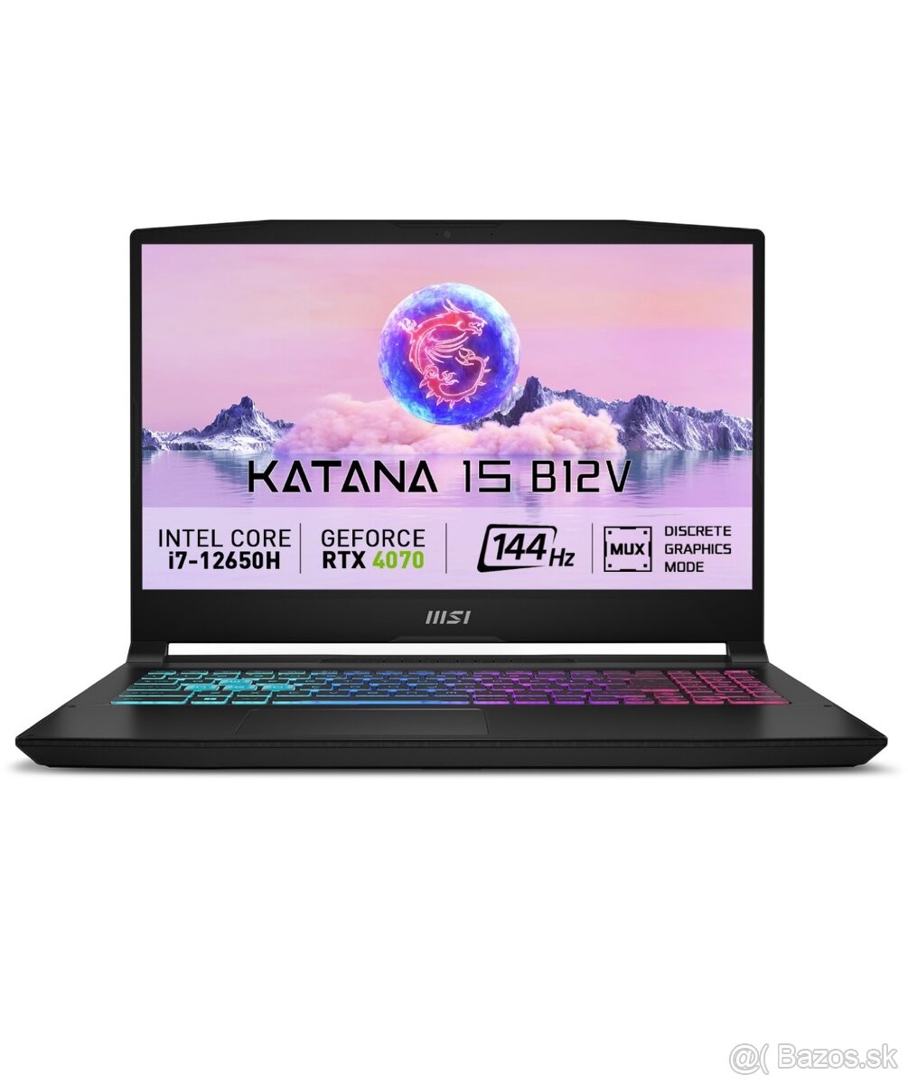 Herný notebook MSI Katana 15 / RTX 4070TOP STAV - 3