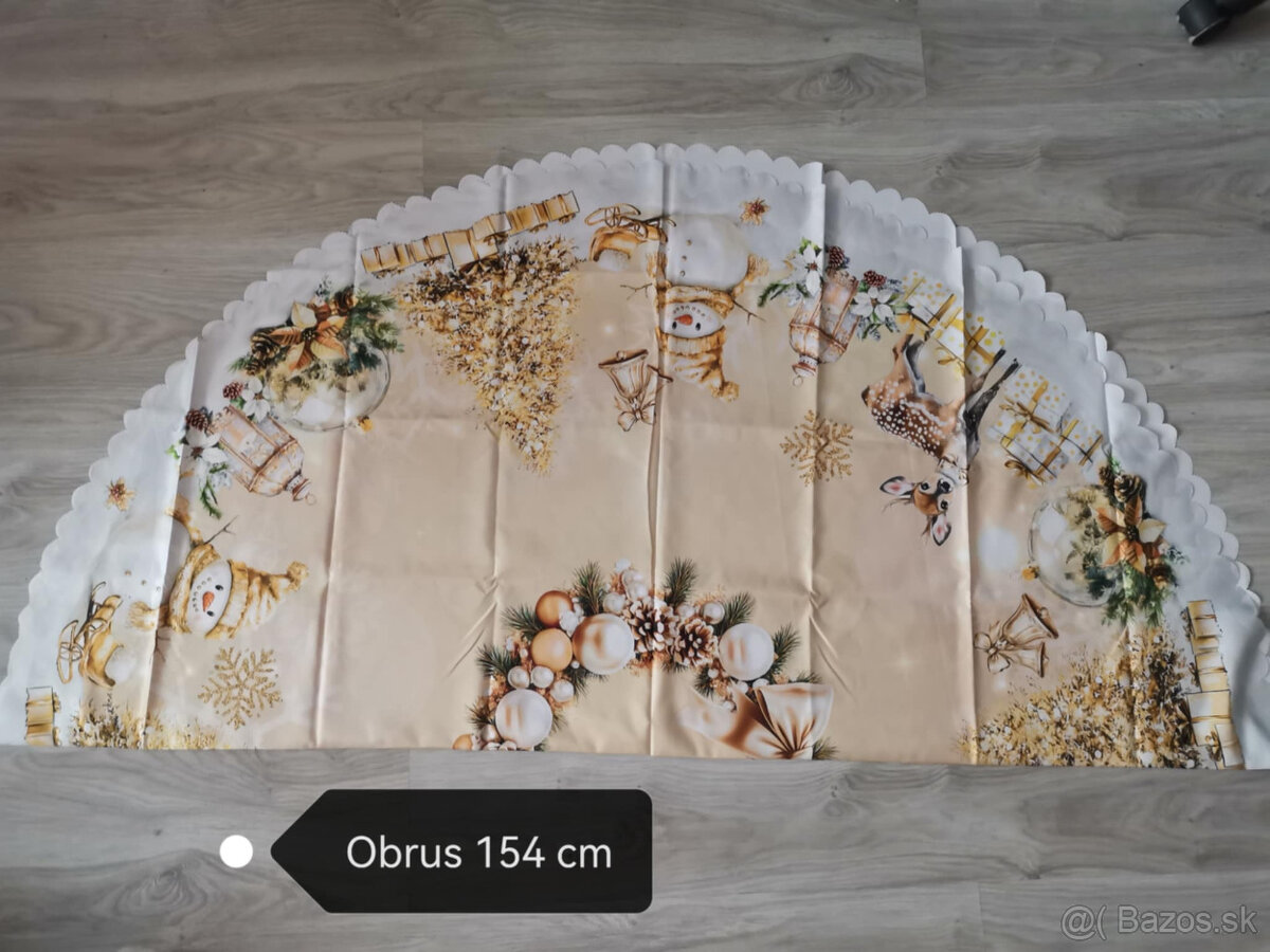 Vianočný obrus kruh152cm - 3