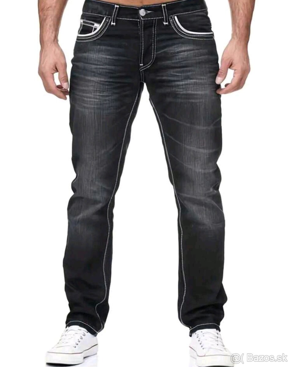 Pánske rifle slim fit - 3