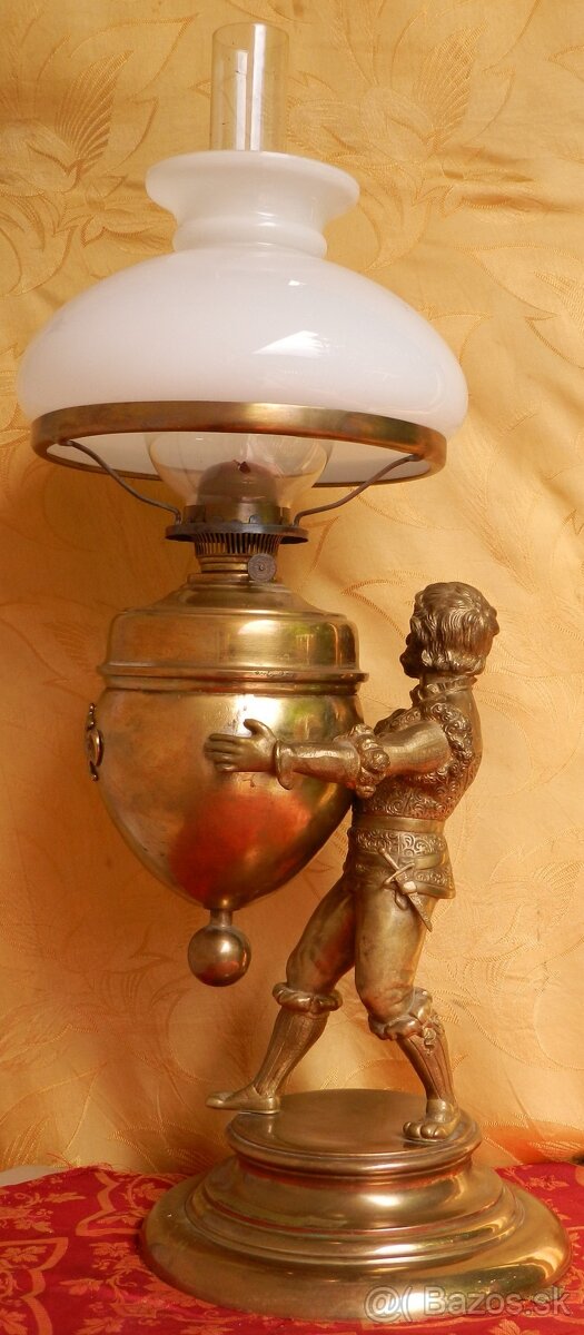 Petrolejová lampa Rakúsko Uhorsko 2.pol. 19 stor. - 3