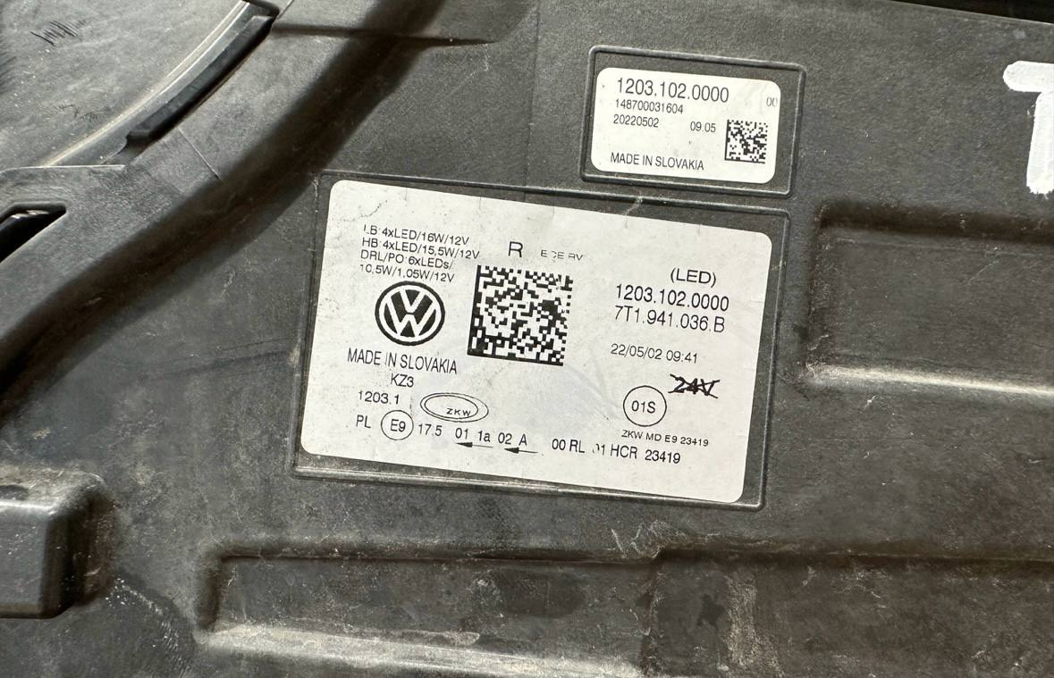 vw t7 svetlo full led - 3