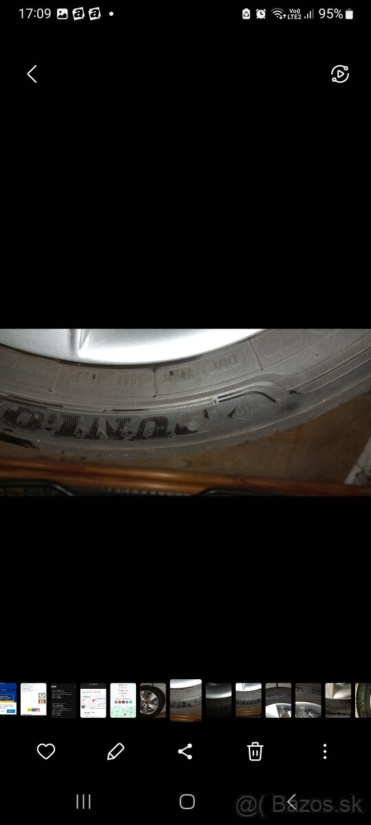 Predam Dunlop 205/55 R16 letné s diskami - 3