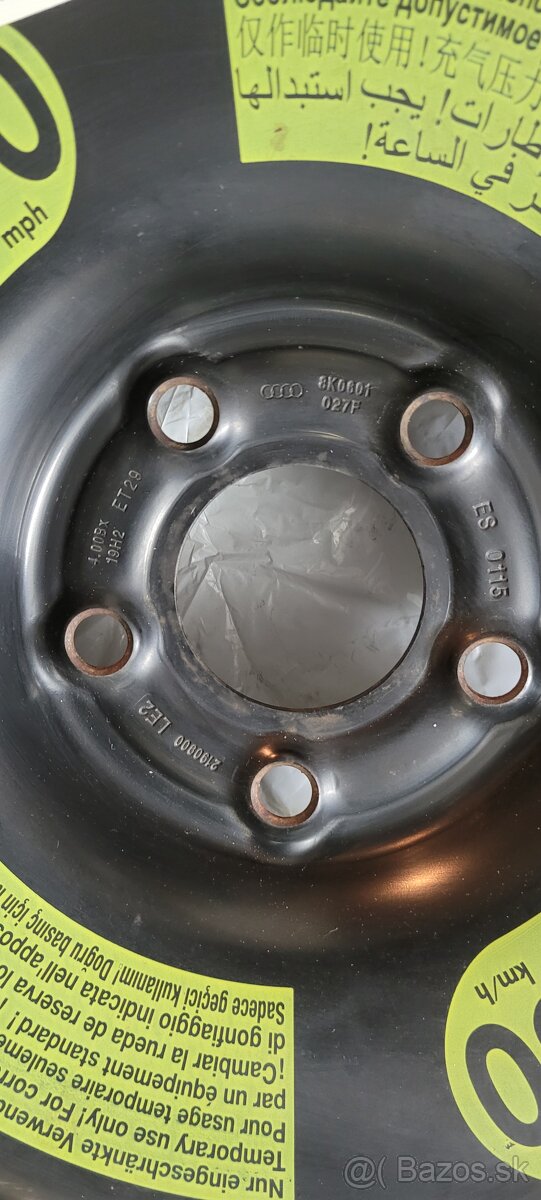 Rezervne dojazdove koleso na audi. - 3