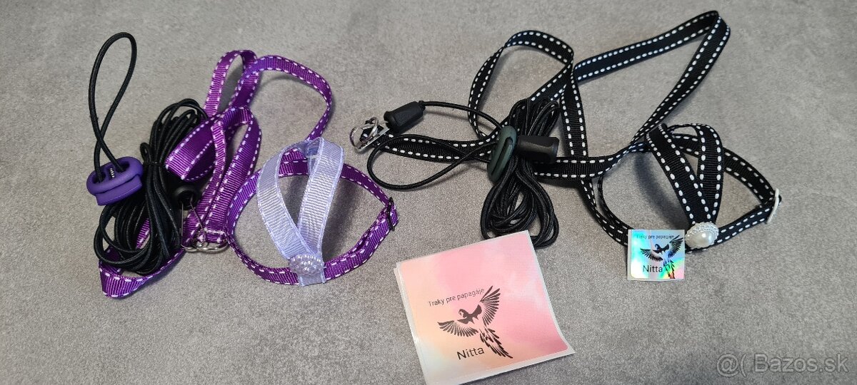 Traky pre papagáje, kšíry, popruhy - 3