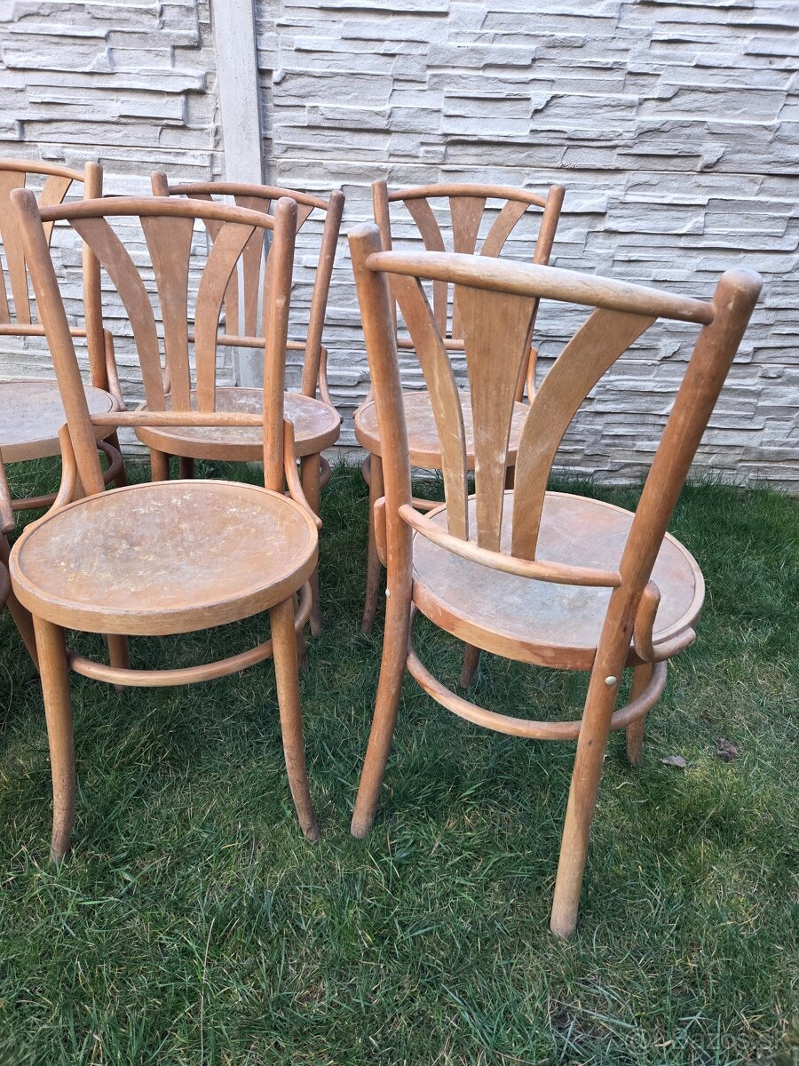 Retro stoličky TON (8 ks) - 3