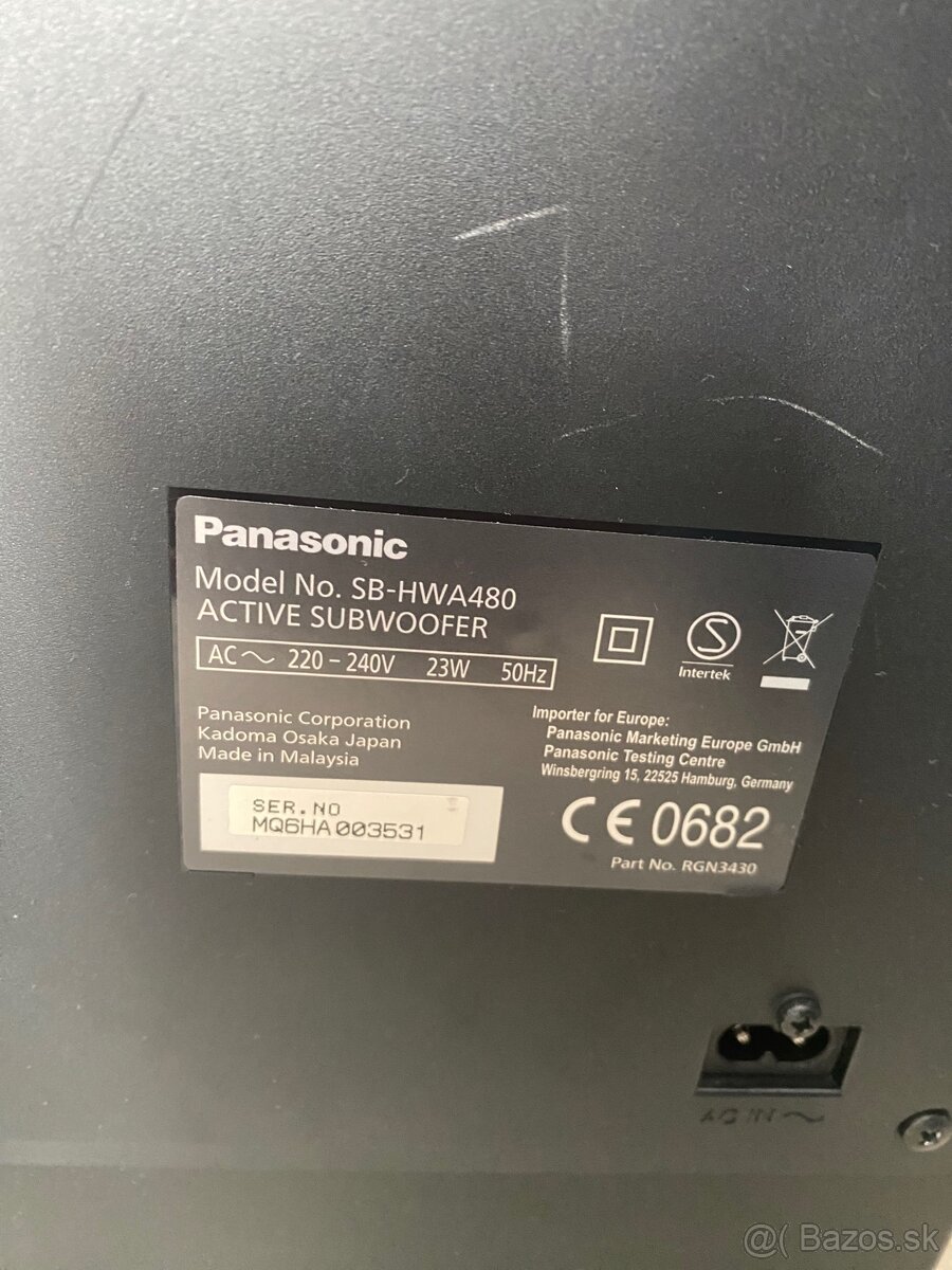 Domace kino panasonic + bezdrotovy subwoofer - 3