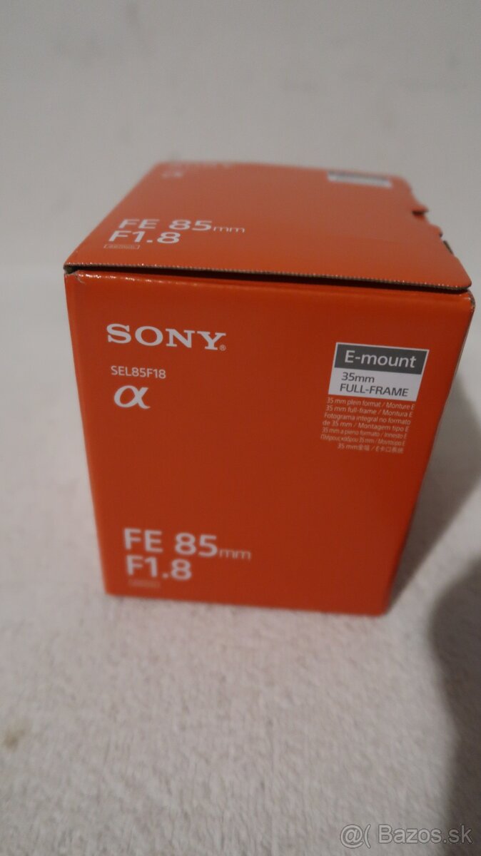 SONY FE 85 f1,8 - 3