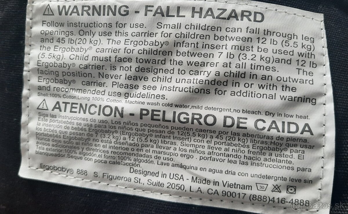 Ergobaby nosič - 3