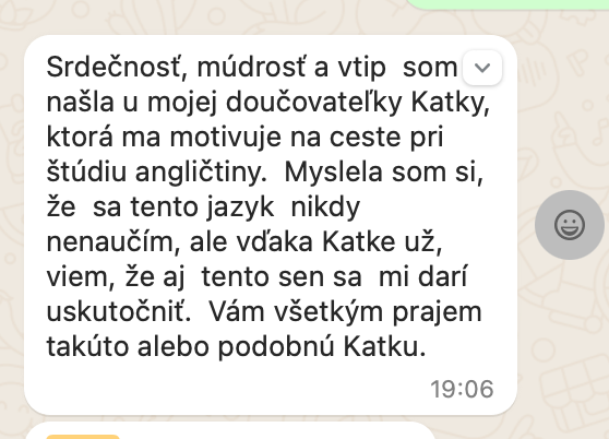 Doučovanie anglického jazyka - 3