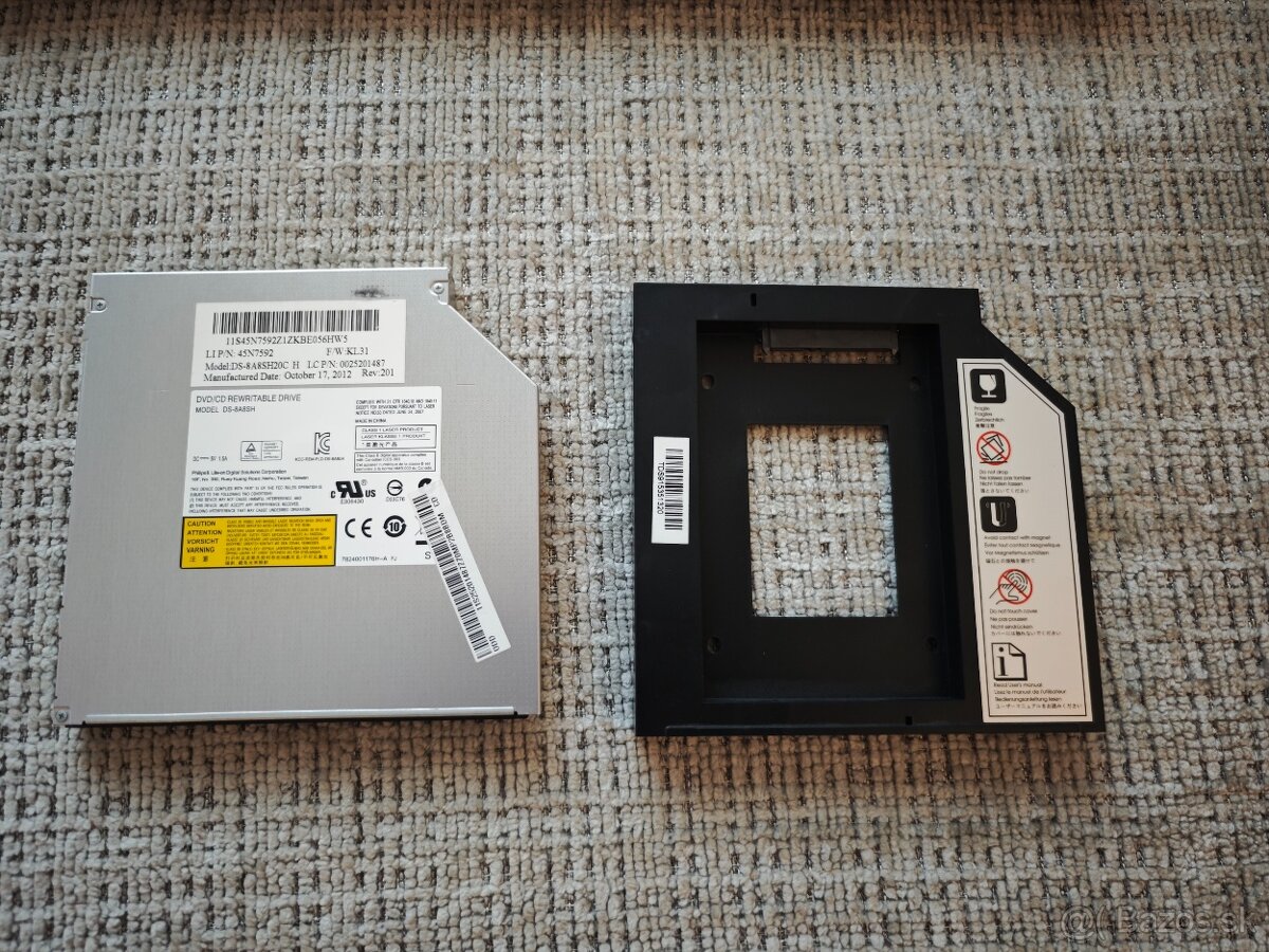 SilverStone TS09 – SATA HDD/SSD adaptér do notebooku (12,7 m - 3