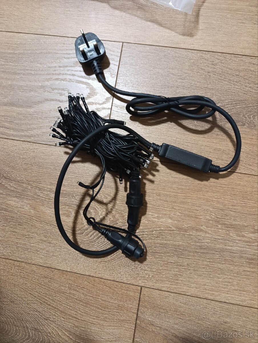 Vianočné svetielka 5m , studená biela. - 3