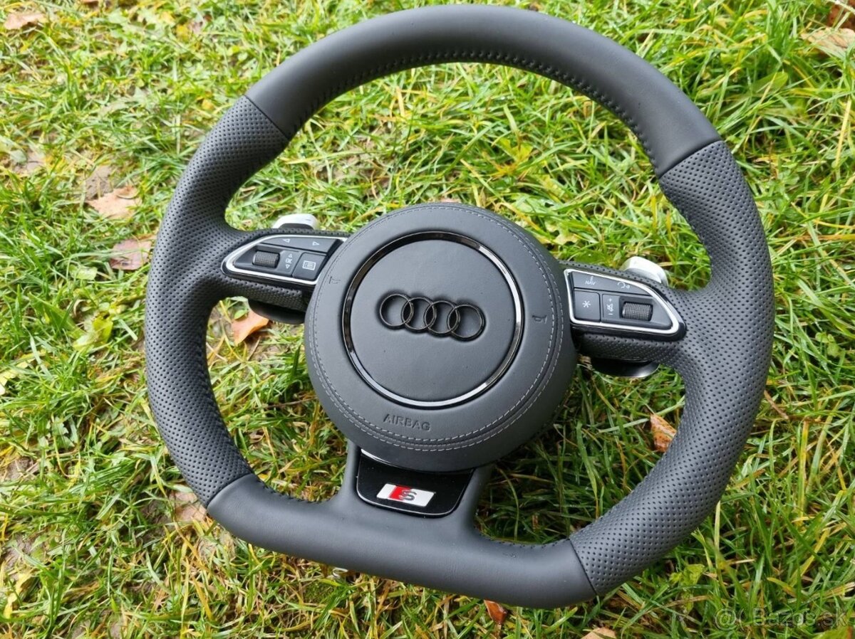KOMPLET VOLANT AUDI KOŽENÝ PERFOROVANY MULTIFUNKCNY - 3