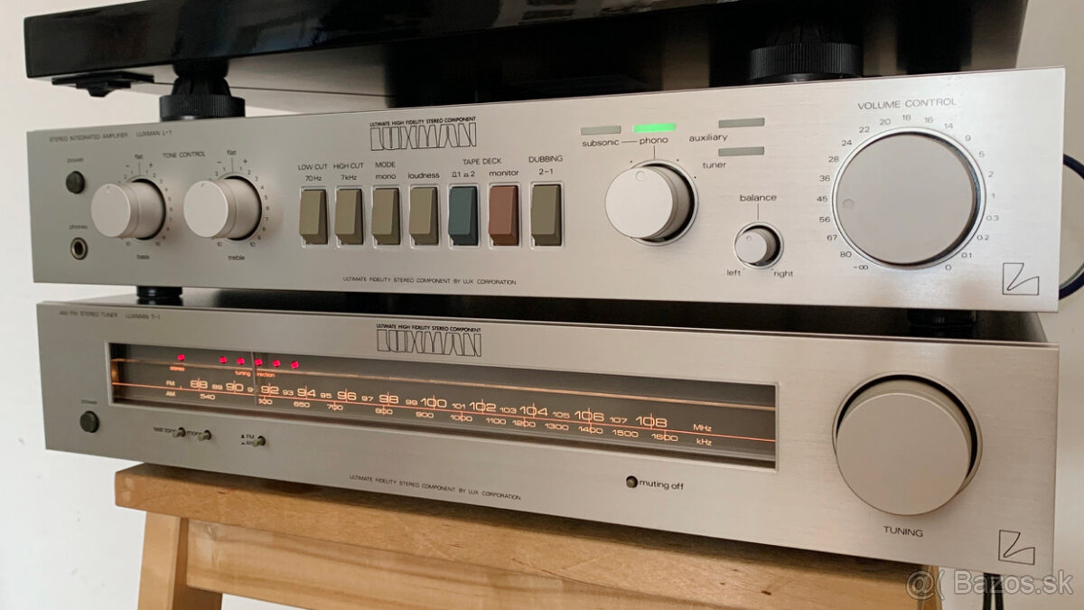 Luxman L-1 amplifier a T1 tuner - 3