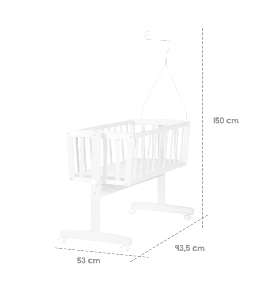 Detská postieľka, kolíska - 3