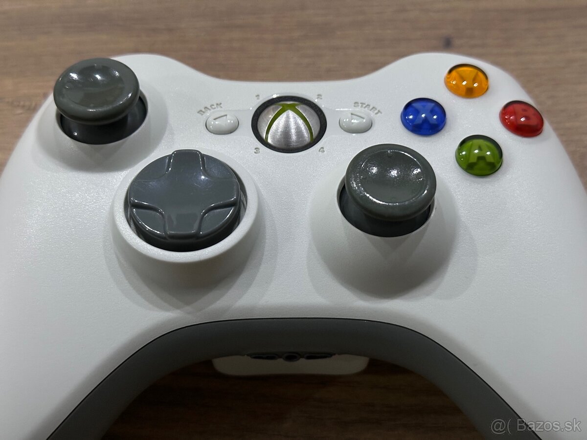 Originál bezdrôtový ovládač na XBOX 360 White - 3