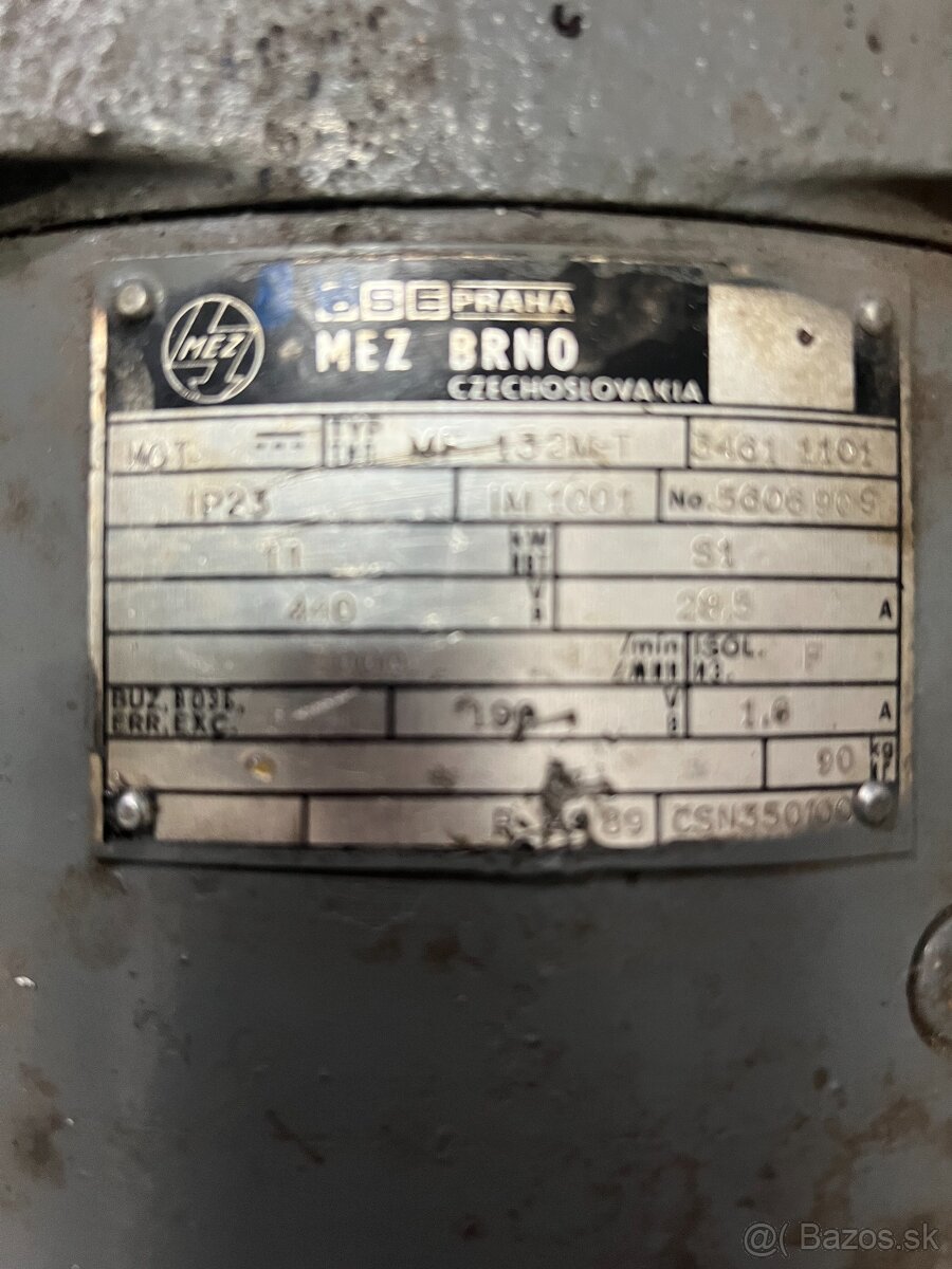 elektromotor na sustruh SV 18 RA - 3