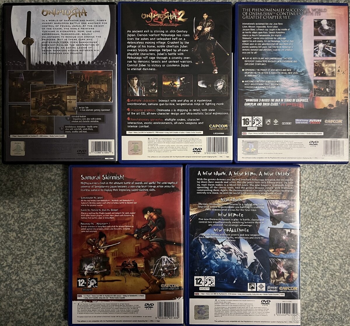 Predám zbierku hier ONIMUSHA na playstation 2 - 3