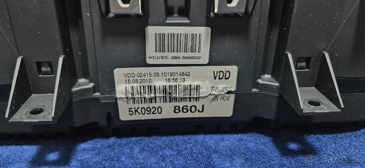 tachometer volkswagen golf 6 diesel - 3