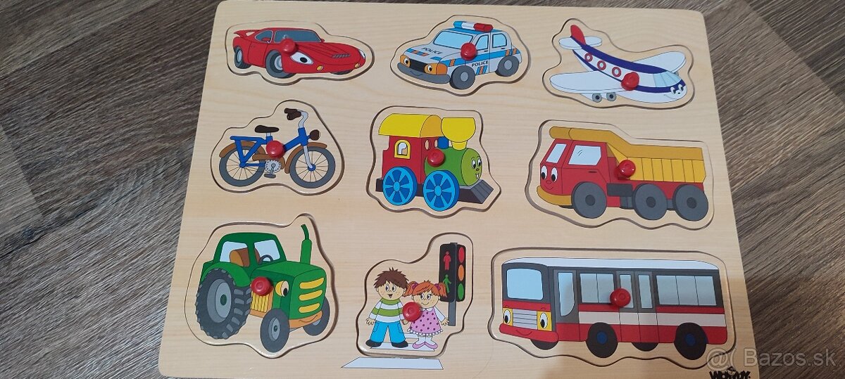 Drevené detské vkladačky 2ks - 3