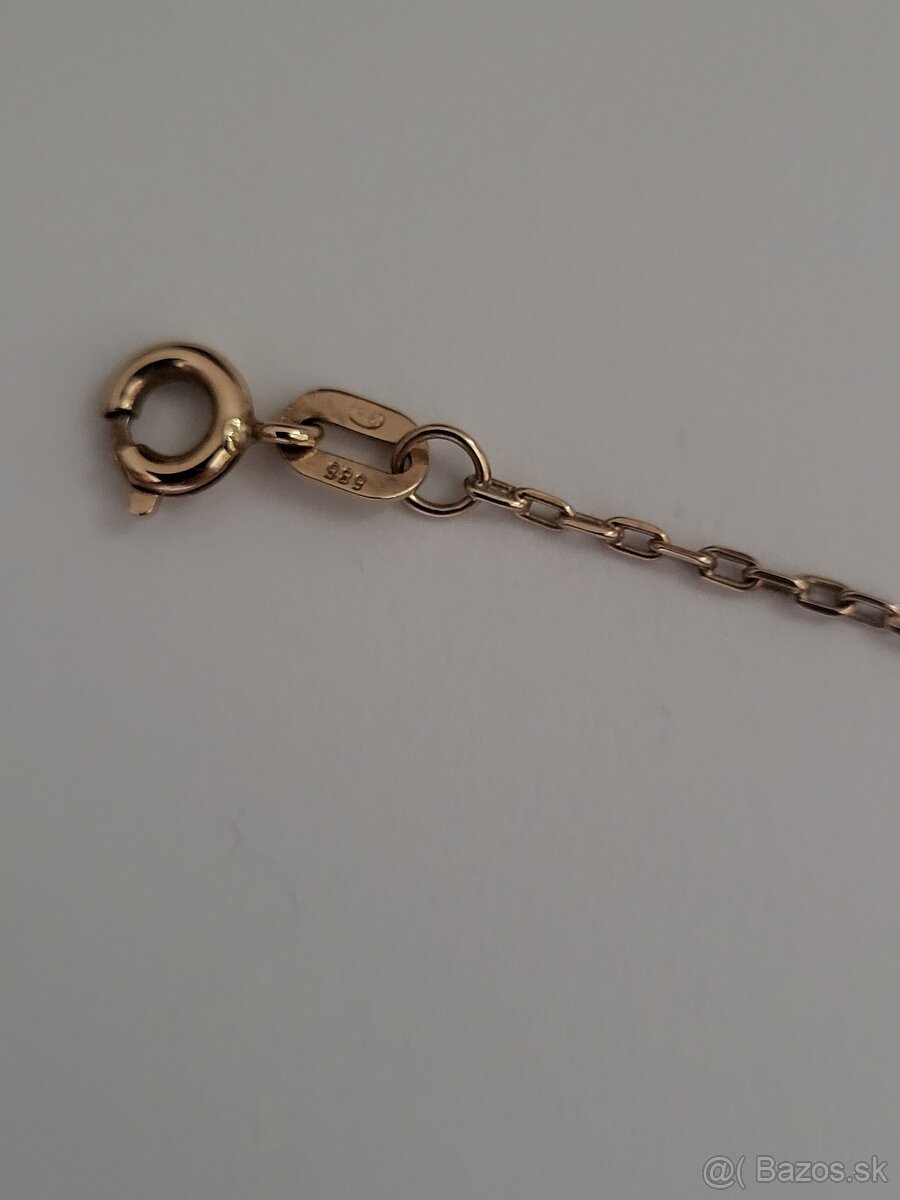 Zlaty 14 karat.nahrdelnik alebo retiazka - 3