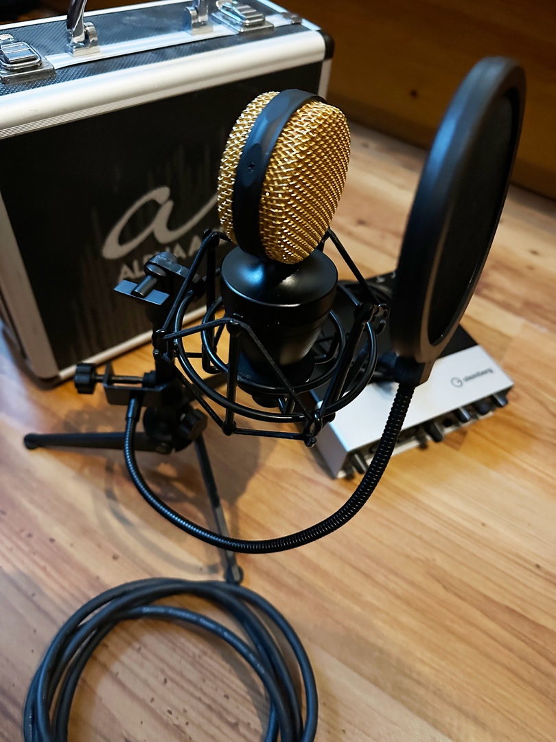 Štúdiový kondenzátorový mikrofón Alpha audio studio L - 3