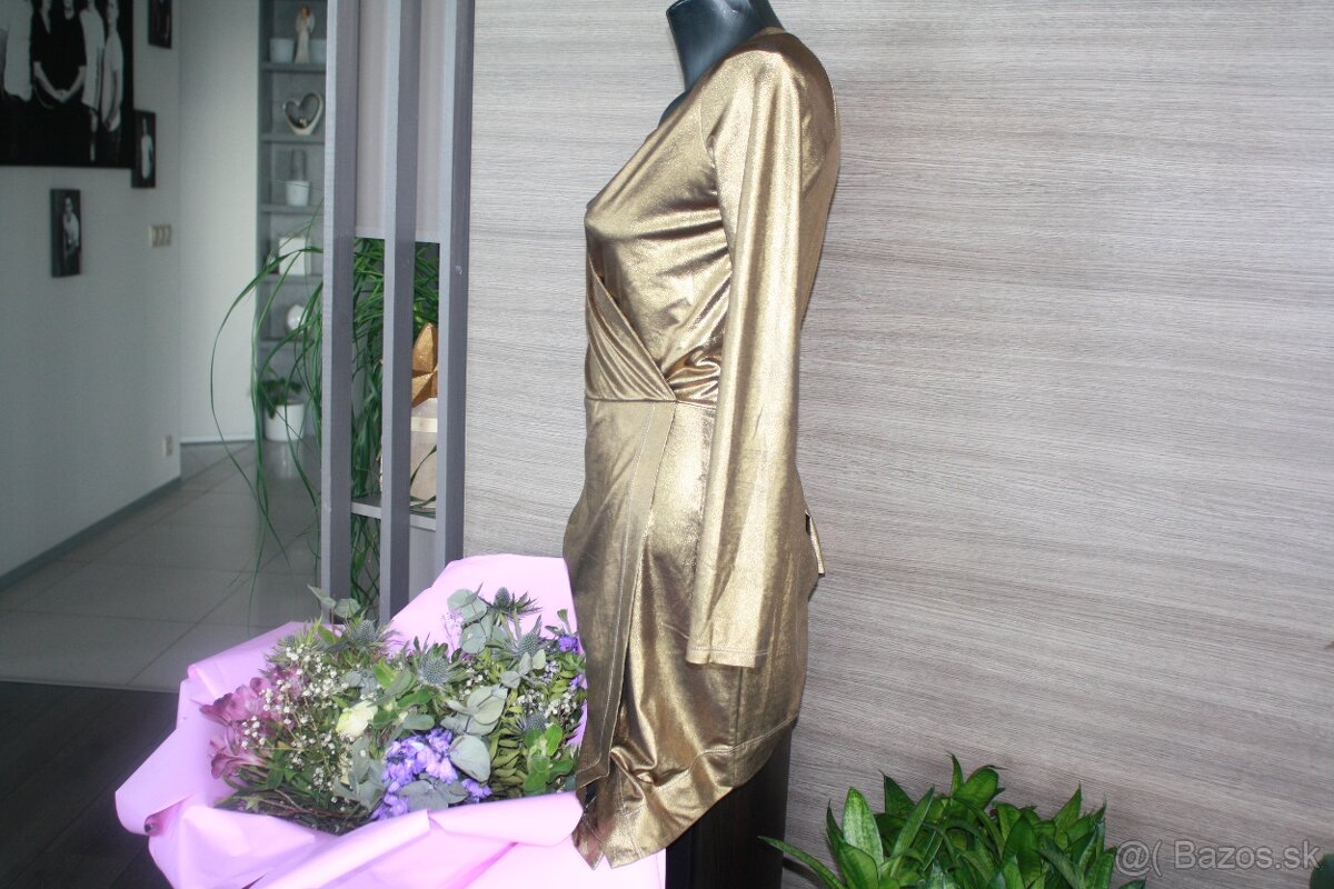 Sugarbird zlatiste saty - 3